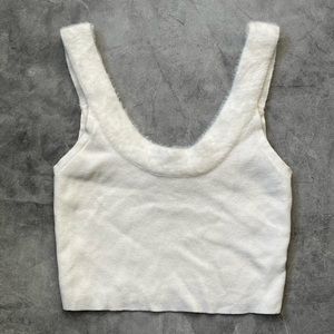 NWOT LA HEARTS Crop Top Tank Off White Size Small